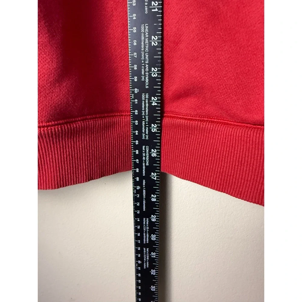 Under Armour Wisconsin Badgers NCAA Pullover Hoodie Sweatshirt Mens L Red